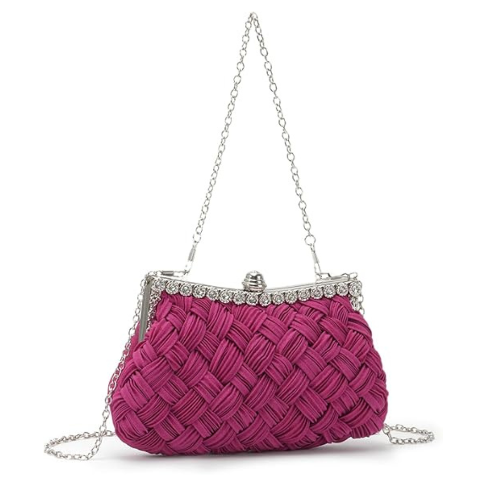 Weaved Silk Elegant Hand Bag - Blingy Bag LLC