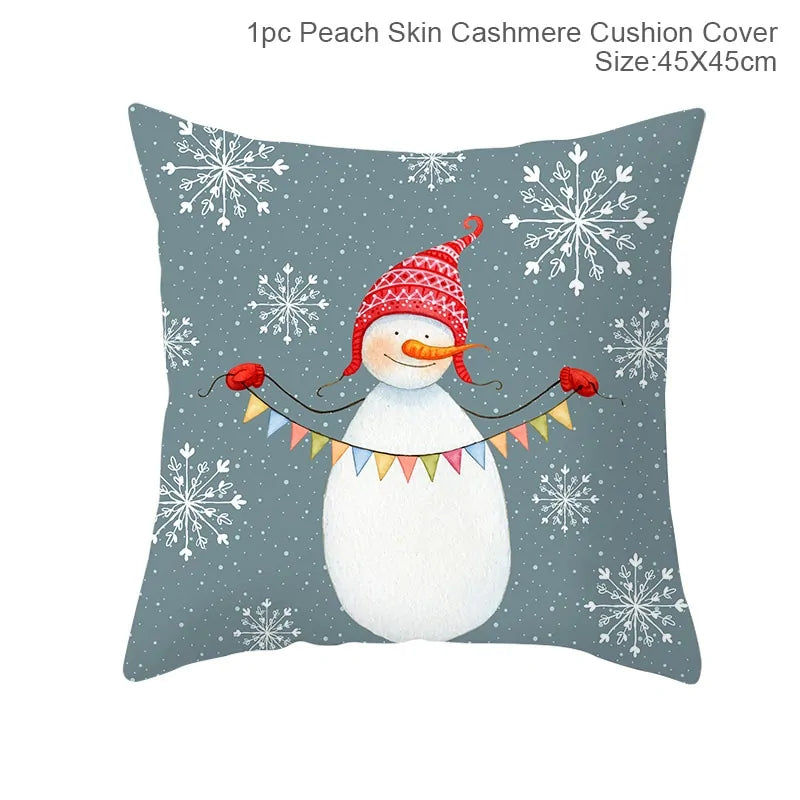 Cartoon Christmas Pillow Cover - Blingy Bag LLC