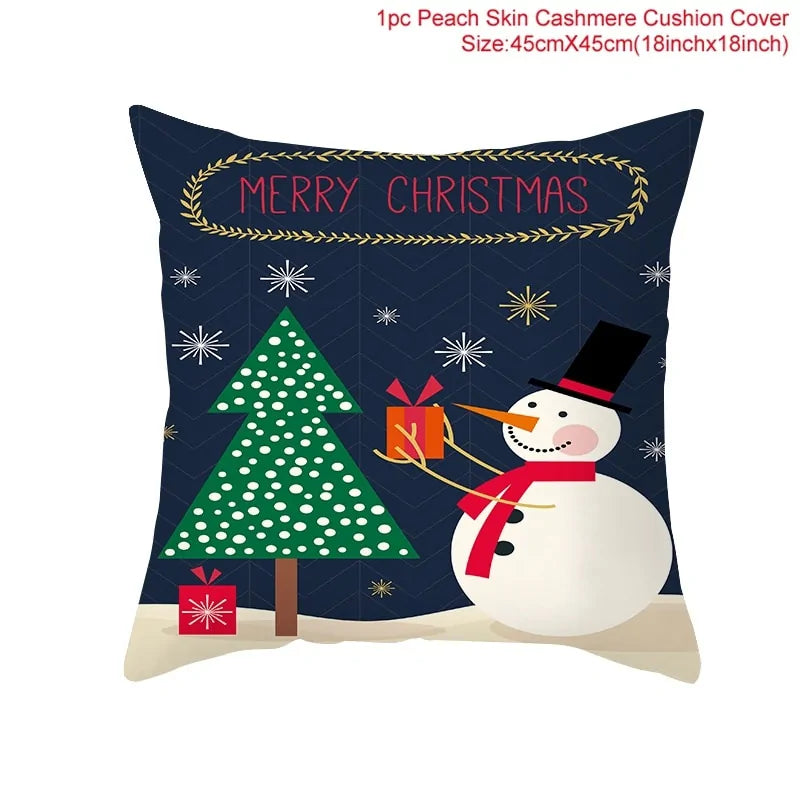 Cartoon Christmas Pillow Cover - Blingy Bag LLC