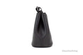 Burberry Lorne Small Black Haymarket Check Leather Bucket Handbag - Blingy Bag LLC