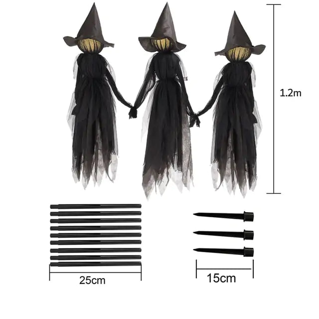 Scary Halloween Witch Decoration - Blingy Bag LLC