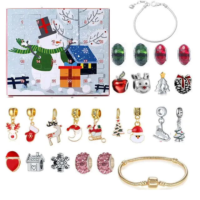 Christmas Countdown Calendar Bracelets - Blingy Bag LLC