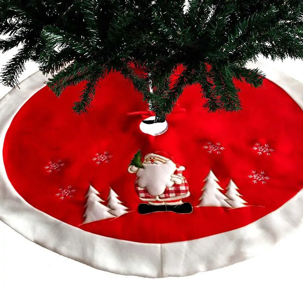 Fur Christmas Tree Skirt - Blingy Bag LLC