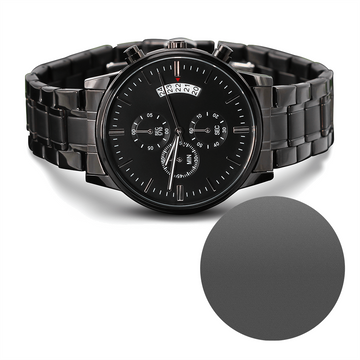 Black Chronograph Watch