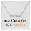 Custom Name Necklace - Blingy Bag LLC