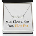 Custom Name Necklace - Blingy Bag LLC