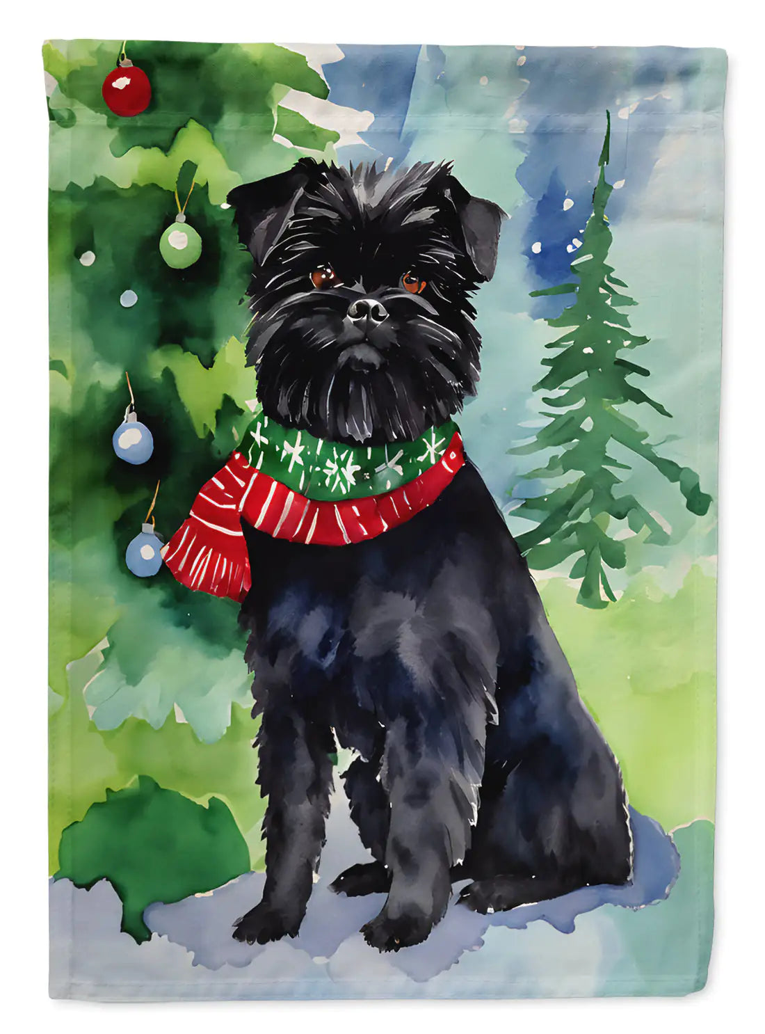 Affenpinscher Christmas Garden Flag - Blingy Bag LLC