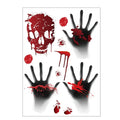 Halloween Bloody Handprints Wall Stickers - Blingy Bag LLC