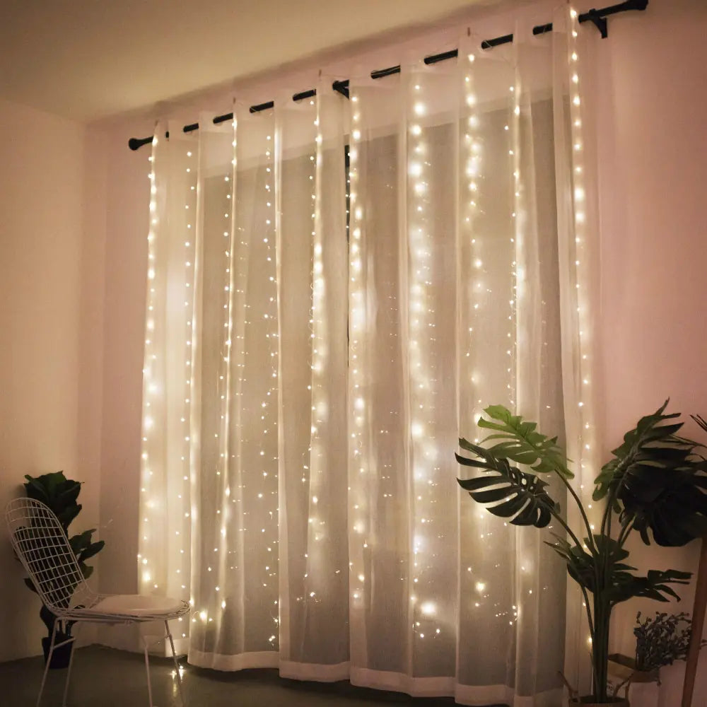 Christmas Curtain Lights - Blingy Bag LLC