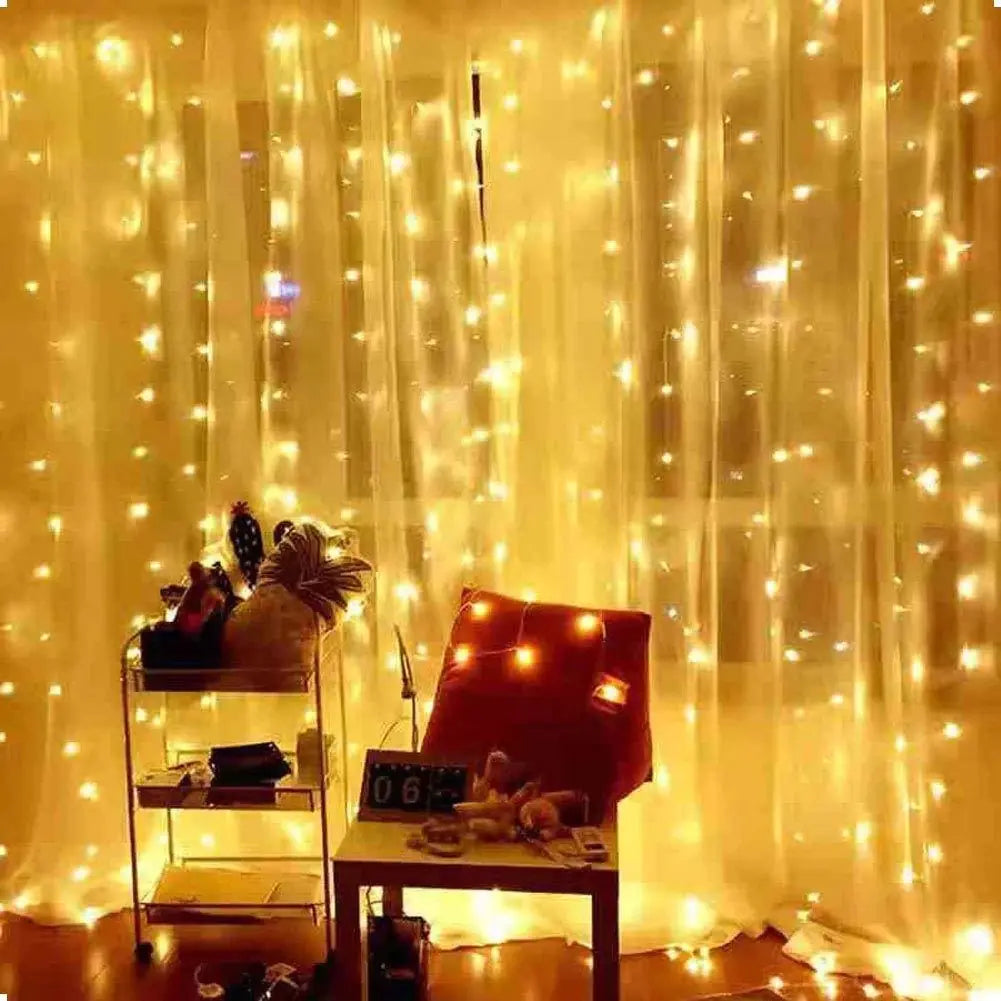 Christmas Lights Curtain Garland - Blingy Bag LLC