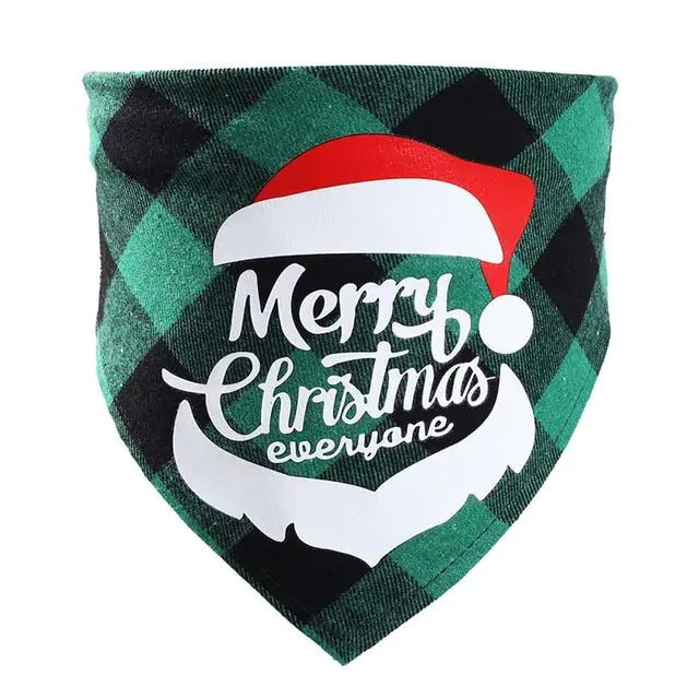 Pet Christmas Plaid Bandanas - Blingy Bag LLC