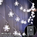 Snowflakes LED Christmas Lights - Blingy Bag LLC