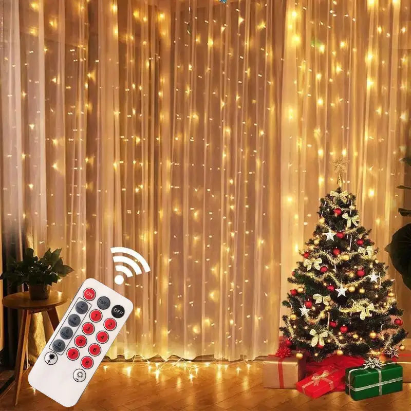 Christmas Curtain Lights - Blingy Bag LLC