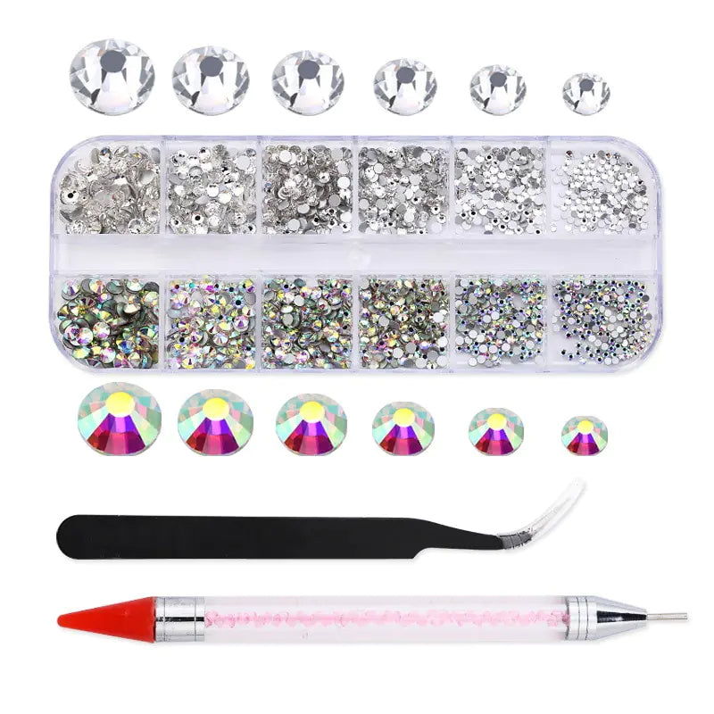 New Multi-Size Nail Rhinestones 3D - Blingy Bag LLC