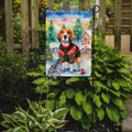 Beagle Christmas Garden Flag Snow - Blingy Bag LLC