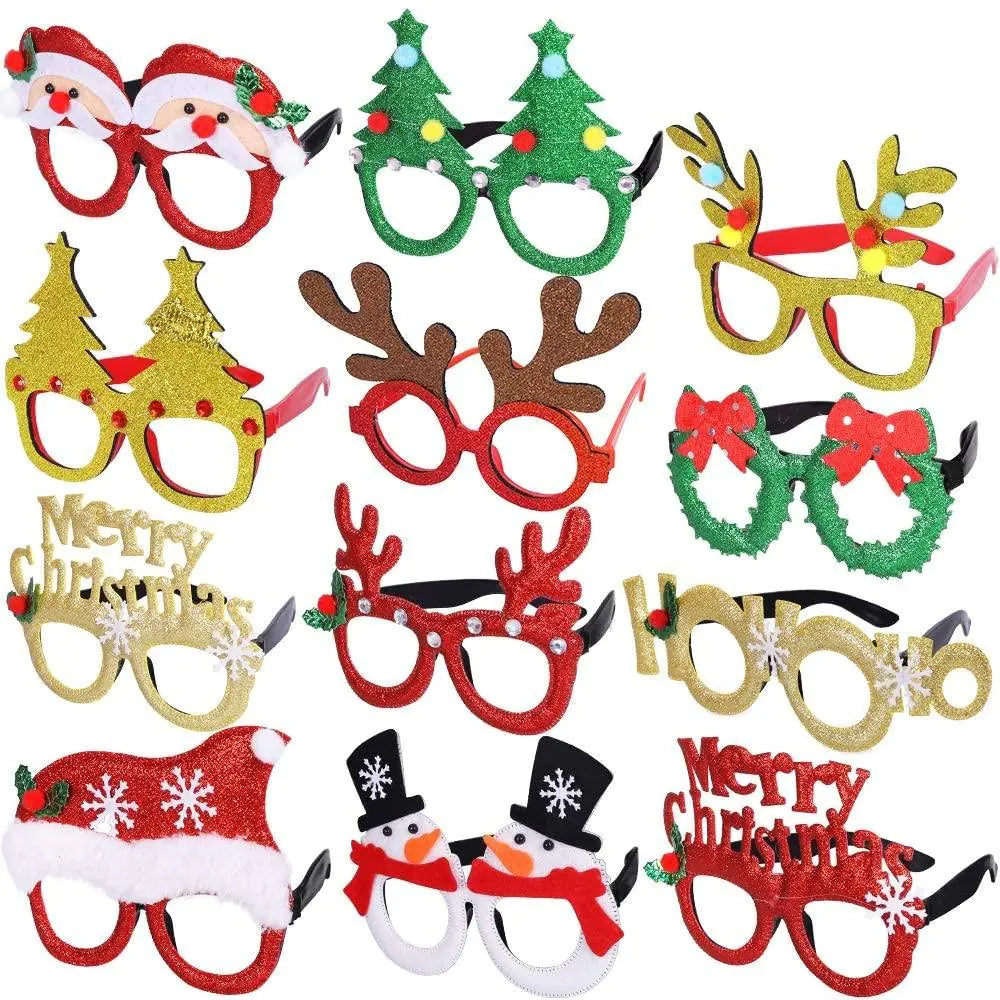 Sparkly Christmas Party Glasses - Blingy Bag LLC