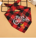 Pet Christmas Plaid Bandanas - Blingy Bag LLC