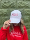 Merry Christmas Embroidered Hat - Blingy Bag LLC