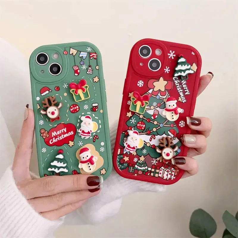 3D Christmas Cartoon Case - Blingy Bag LLC