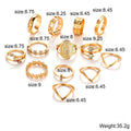 13 Piece Medallion Ring Set - Blingy Bag LLC