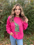 Glitter Christmas Tree Sweatshirt - Blingy Bag LLC