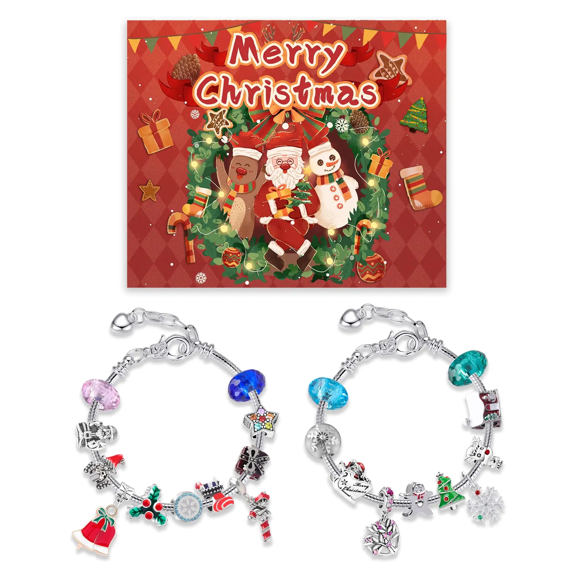 Christmas Countdown Calendar Bracelets - Blingy Bag LLC