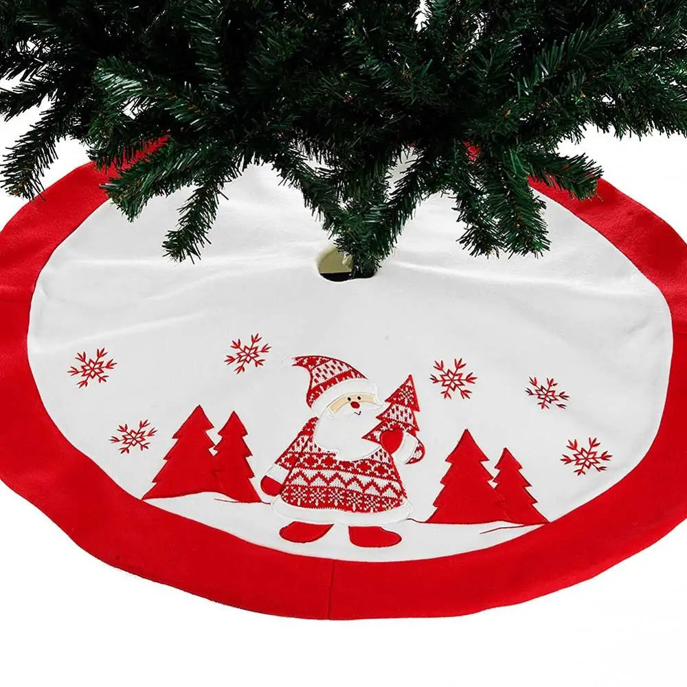 Fur Christmas Tree Skirt - Blingy Bag LLC