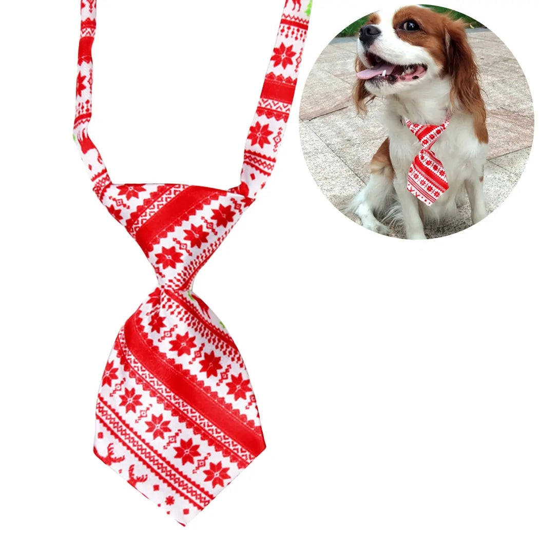 Christmas Dog Necktie - Blingy Bag LLC