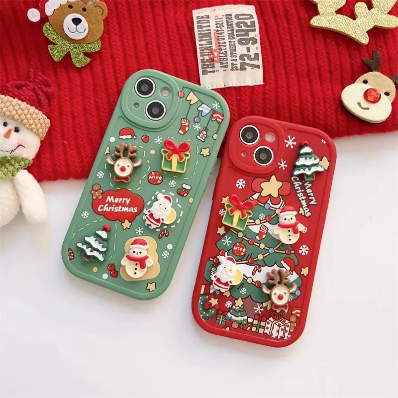 3D Christmas Cartoon Case - Blingy Bag LLC