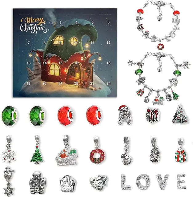 Christmas Countdown Calendar Bracelets - Blingy Bag LLC