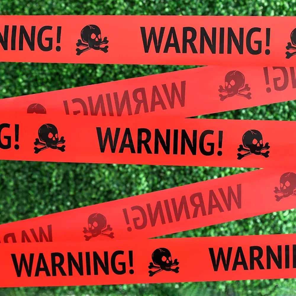 Halloween Warning Caution Tape - Warning Line Halloween Decoration - Blingy Bag LLC