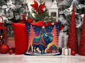 Buffalo Christmas Throw Pillow - Blingy Bag LLC