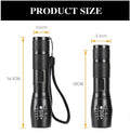 Super-Bright 90000LM LED Tactical Flashlight 5 Modes Zoomable Torch Searchlight - Blingy Bag LLC
