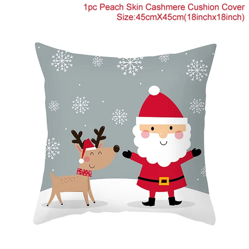 Cartoon Christmas Pillow Cover - Blingy Bag LLC