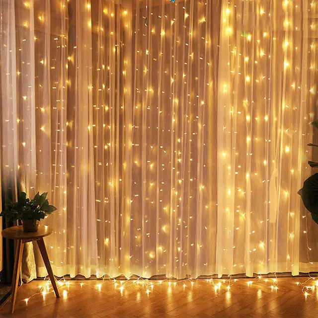 Christmas Curtain Lights - Blingy Bag LLC