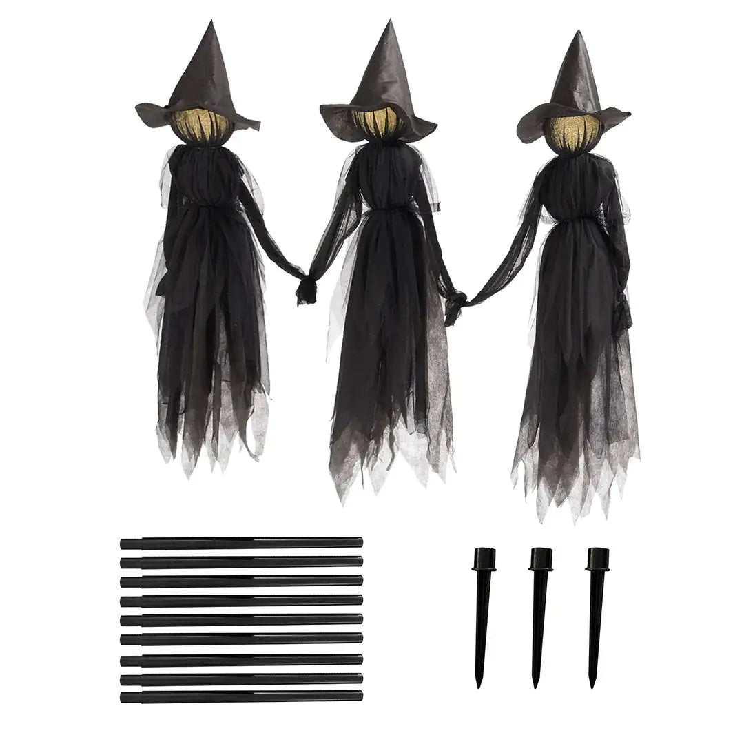 Lighted Halloween Witch Stake - Blingy Bag LLC