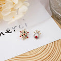 Christmas Snowflake Stud Earrings - Blingy Bag LLC