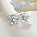 Christmas Snowflake Stud Earrings - Blingy Bag LLC