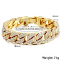 Miami Gold Curb Cuban Bracelet - Blingy Bag LLC