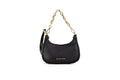 Michael Kors Cora Mini Black Pebbled Leather Zip Pouchette Crossbody Handbag - Blingy Bag LLC