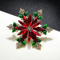 Christmas Crystal Snowflake Pin - Blingy Bag LLC