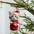 Cute Cat Christmas Ornaments - Blingy Bag LLC