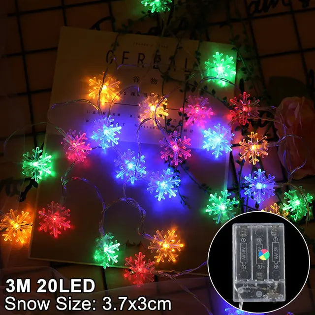 Snowflakes LED Christmas Lights - Blingy Bag LLC