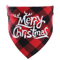 Pet Christmas Plaid Bandanas - Blingy Bag LLC