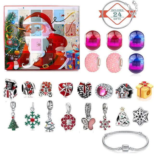 Christmas Countdown Calendar Bracelets - Blingy Bag LLC