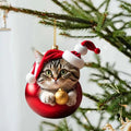 Cute Cat Christmas Ornaments - Blingy Bag LLC